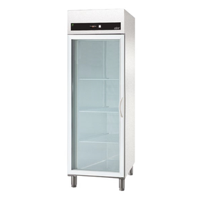 Chladící skříň 700 l GN 2/1, prosklené dveře, vpravo, 693x826x2008 mm | ASBER, ECP-G-701 GLASS HC R