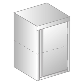 Závěsná skříňka z nerezové oceli 500x300x600 mm | DORA METAL, DM-3312