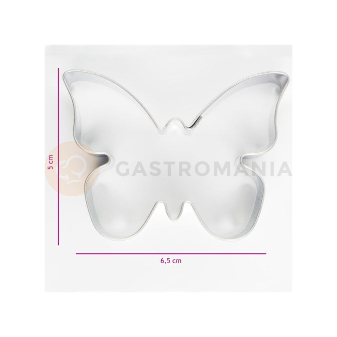 Vykrajovátko ve tvaru motýla, 6,5x5 cm | COOKIE CUTTER, K055065