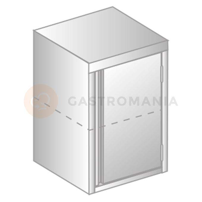 Závěsná skříňka z nerezové oceli 400x300x600 mm | DORA METAL, DM-3312