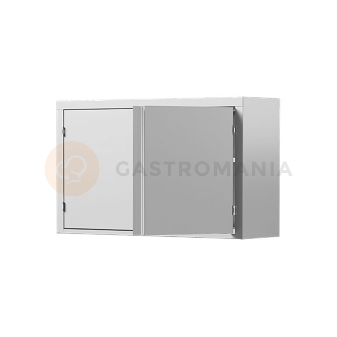 Závěsná skříňka z nerezové oceli s křídlovými dveřmi 1000x400x600 mm | ASBER, HC-104-HD