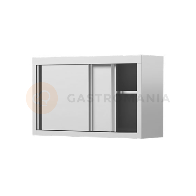 Závěsná skříňka z nerezové oceli s posuvnými dveřmi 1000x400x600 mm | ASBER, HC-104-SD